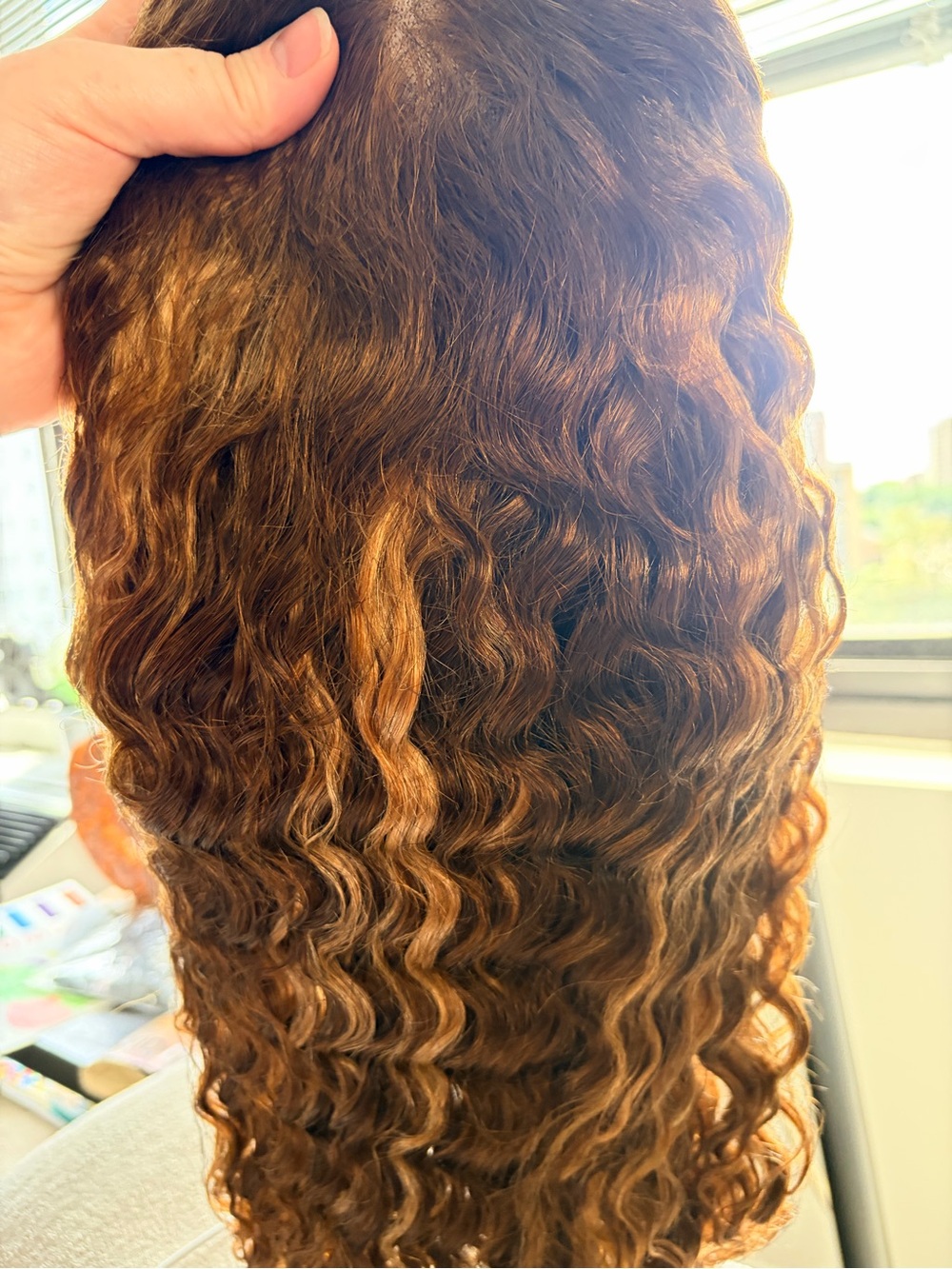 Wavy Chestnut Brown Hairpiece for Women - Lightweight Styling